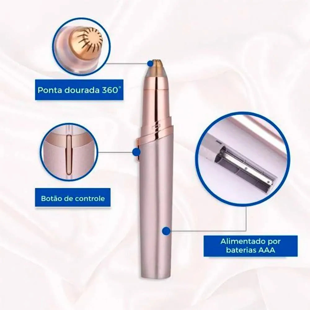 caneta depiladora caneta depiladora de sobrancelha canela depiladora de pelos faciais aparador de sobrancelhas caneta depiladora recarregável depiladores elétricos depiladores feminino