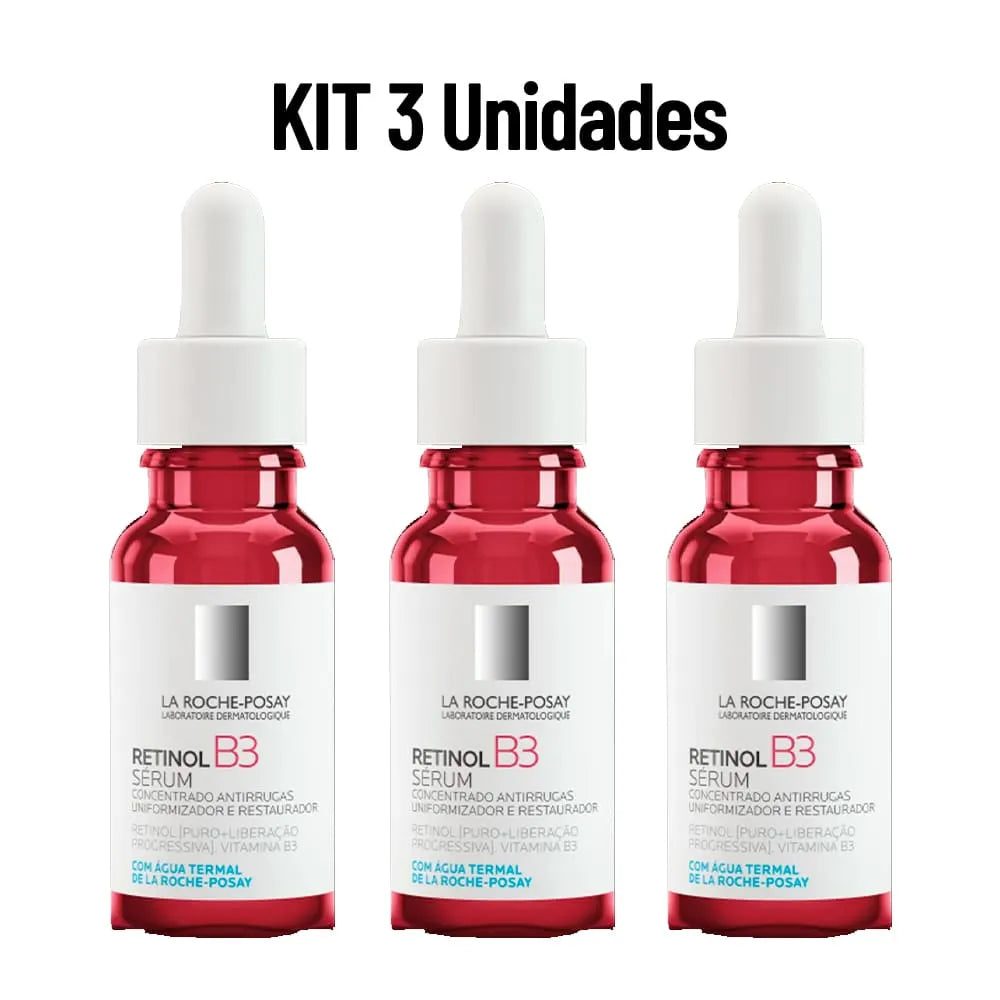 Kit 3 Retinol B3 - Sérum Antirrugas La Roche Posay - Site Oficial de Vendas