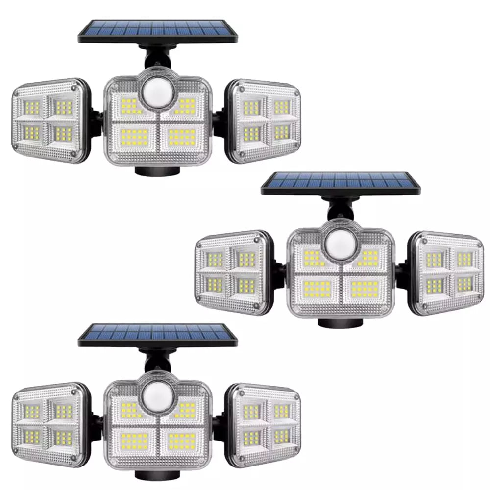 Refletor Led Solar Com 3 Cabeças 800W EcoLight