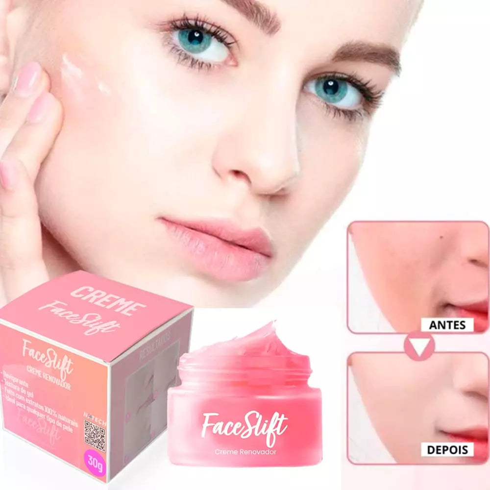 Creme Mágico FaceSlift - Esconde Imperfeições, Remove Manchas e Rugas